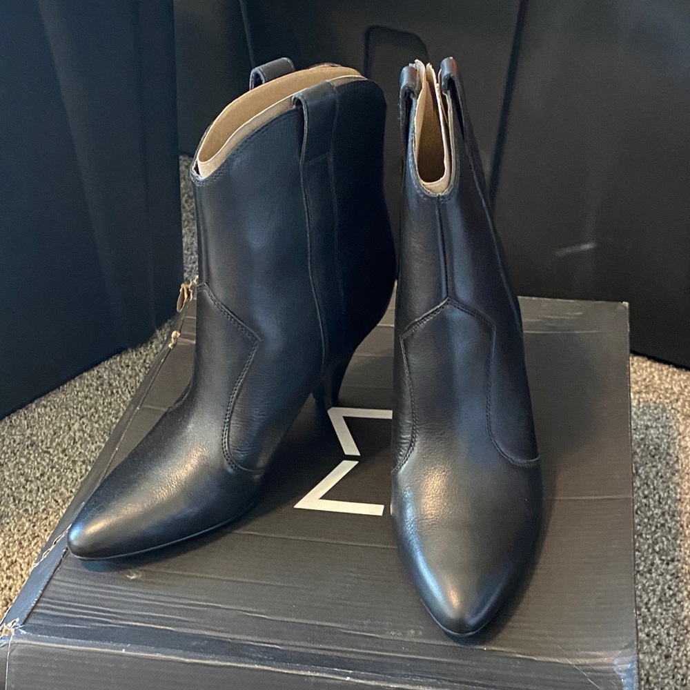 Marc Fisher Sleek Black Ankle Booties